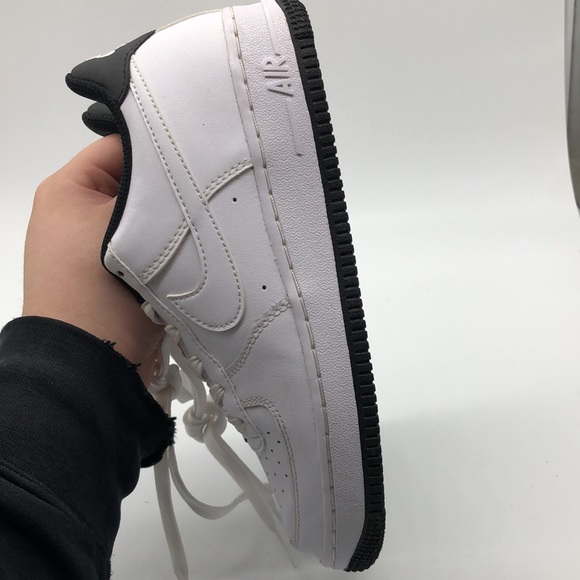 Nike Air Force 1 ESS Low (GS) White Black Sneakers DV1332 100 USED Size 5Y - Picture 9 of 16
